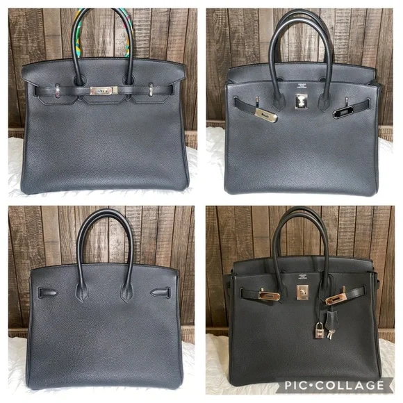 NEW HERMÈS BIRKIN 35 TOGO LEATHER - Picture 16 of 16